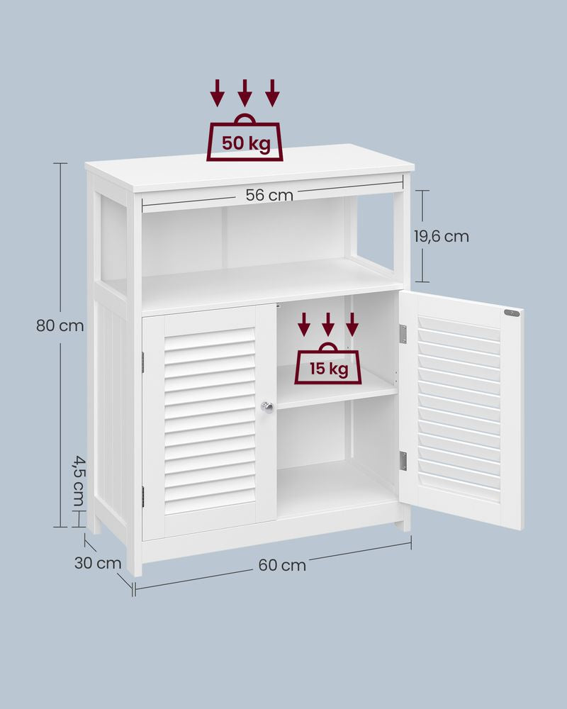 Kast met open vak - Wit