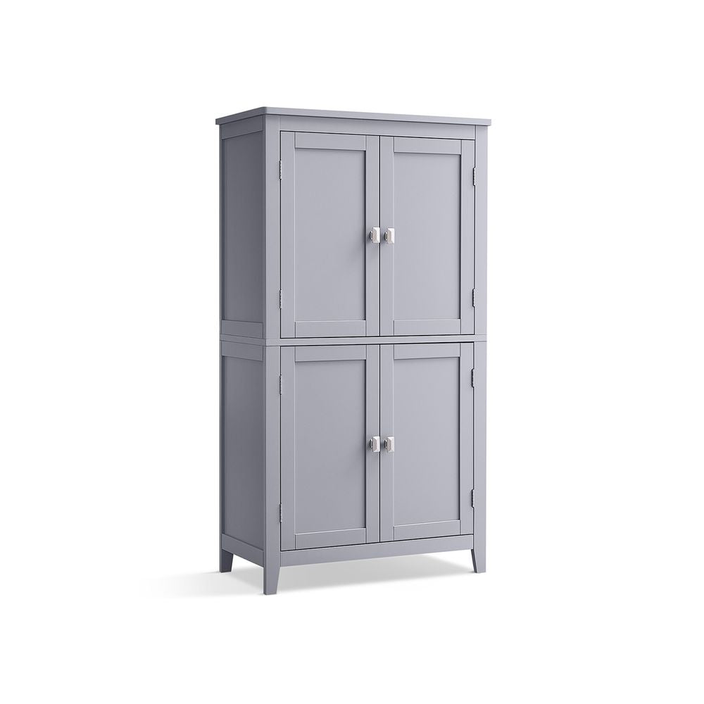Kast Grijs 30 x 60 x 110cm met 4 deuren