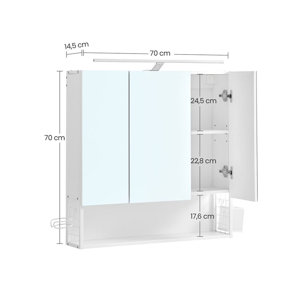 Spiegelkast met verlichting - Wit