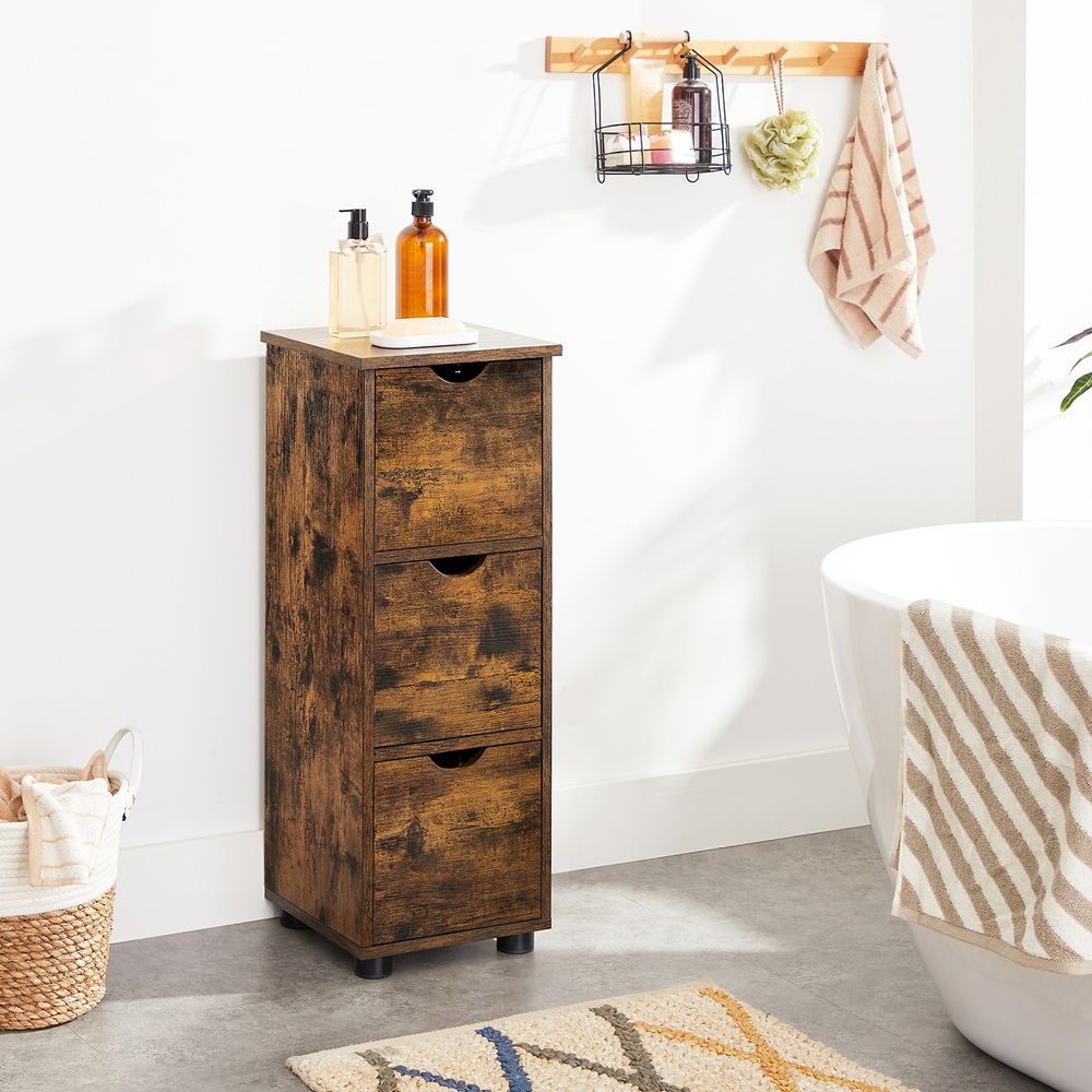 Opbergkast met lades - Vintagebruin