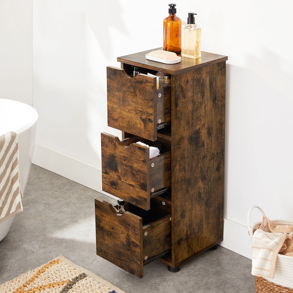 Opbergkast met lades - Vintagebruin