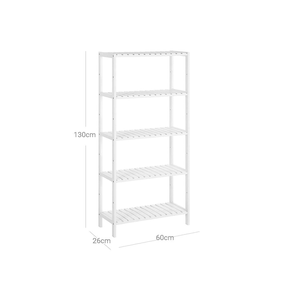 Bamboe badkamerkast met 5 niveaus