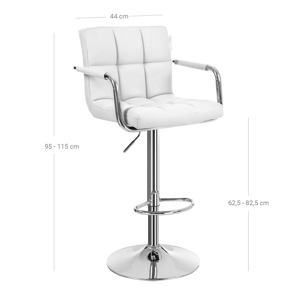 Barstoelen set van 2 - Wit