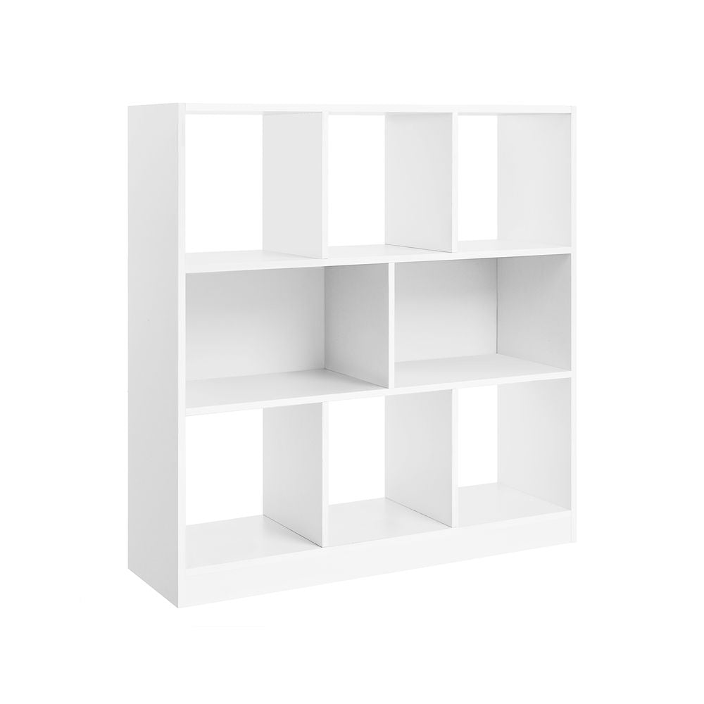 Boekenkast 8 vakken 97,5x30x100 cm - Wit