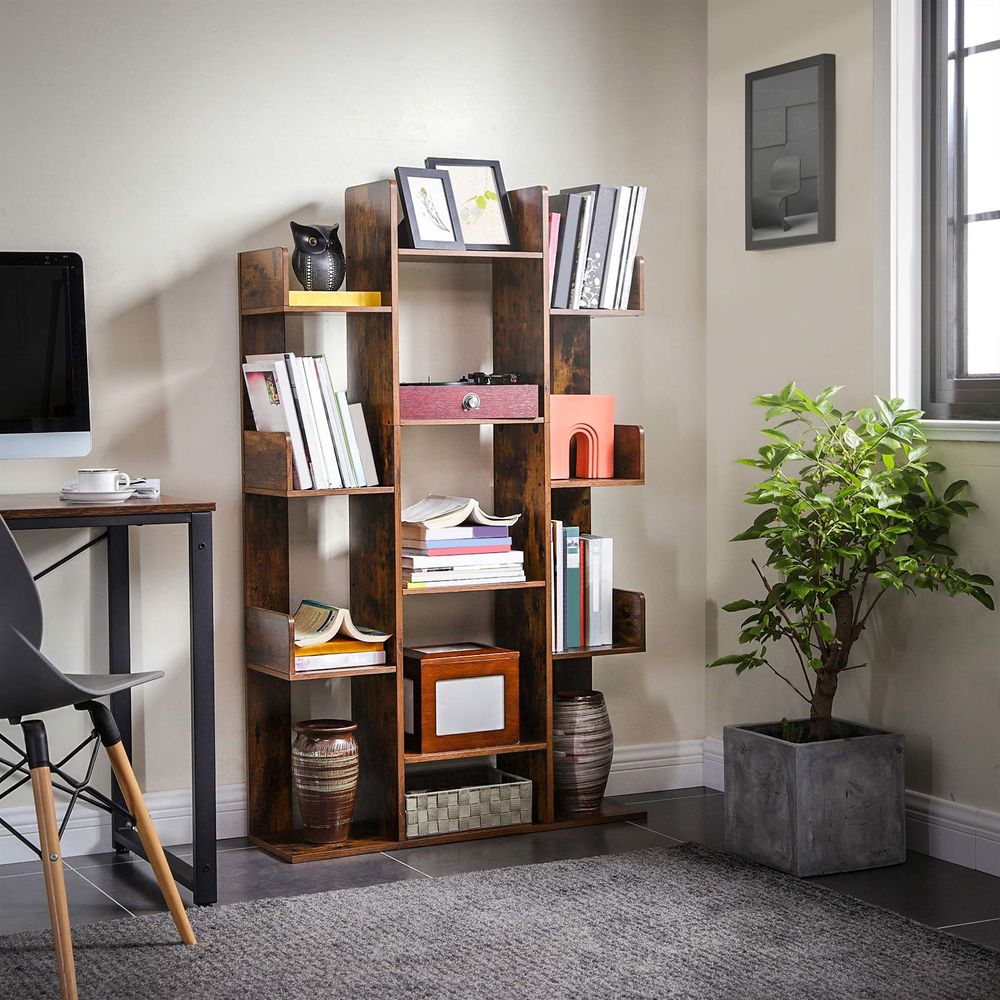 Boekenkast met 13 vakken