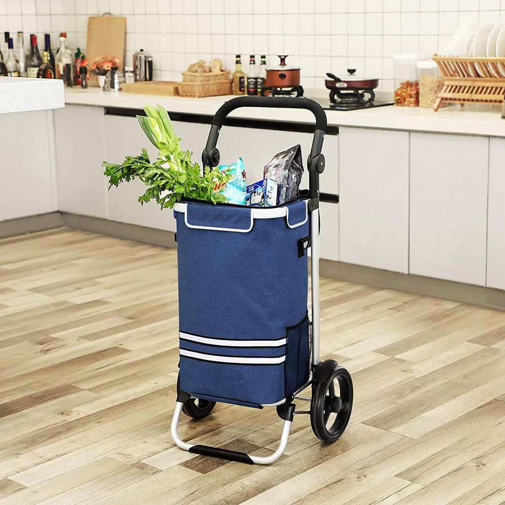 Boodschappentrolley met koelvak 35L - Blauw