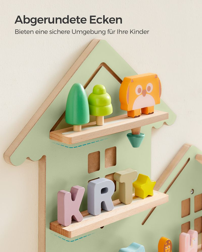 Wandplank voor muziekdoos voor kinderen - Lauriergroen