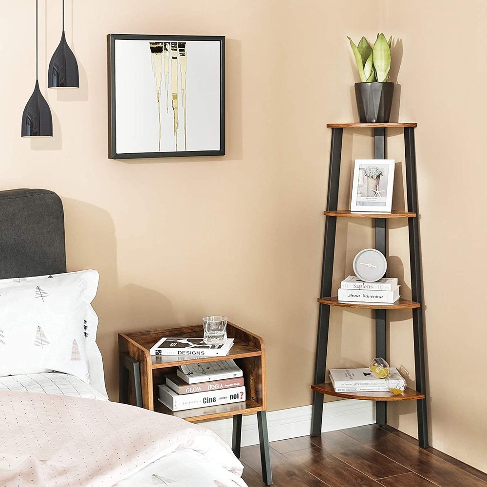 Industrieel design hoekplank 4 planken