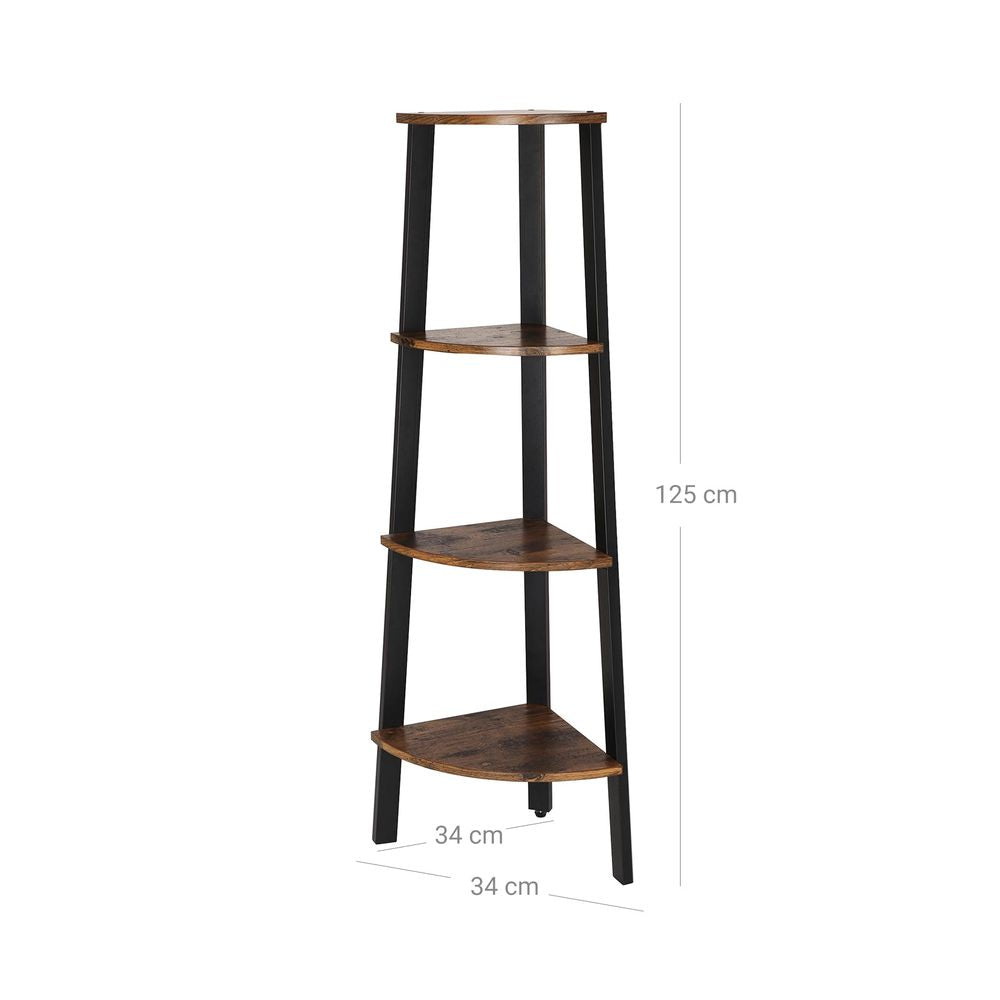Industrieel design hoekplank 4 planken