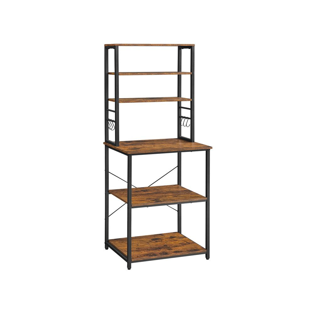 Opbergkast met planken en haken - Vintagebruin