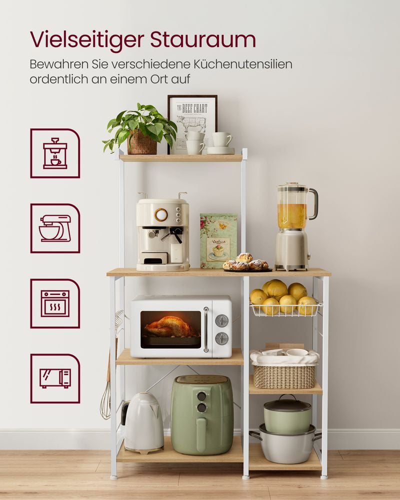 Keukenrek - Eikenbeige + Wit