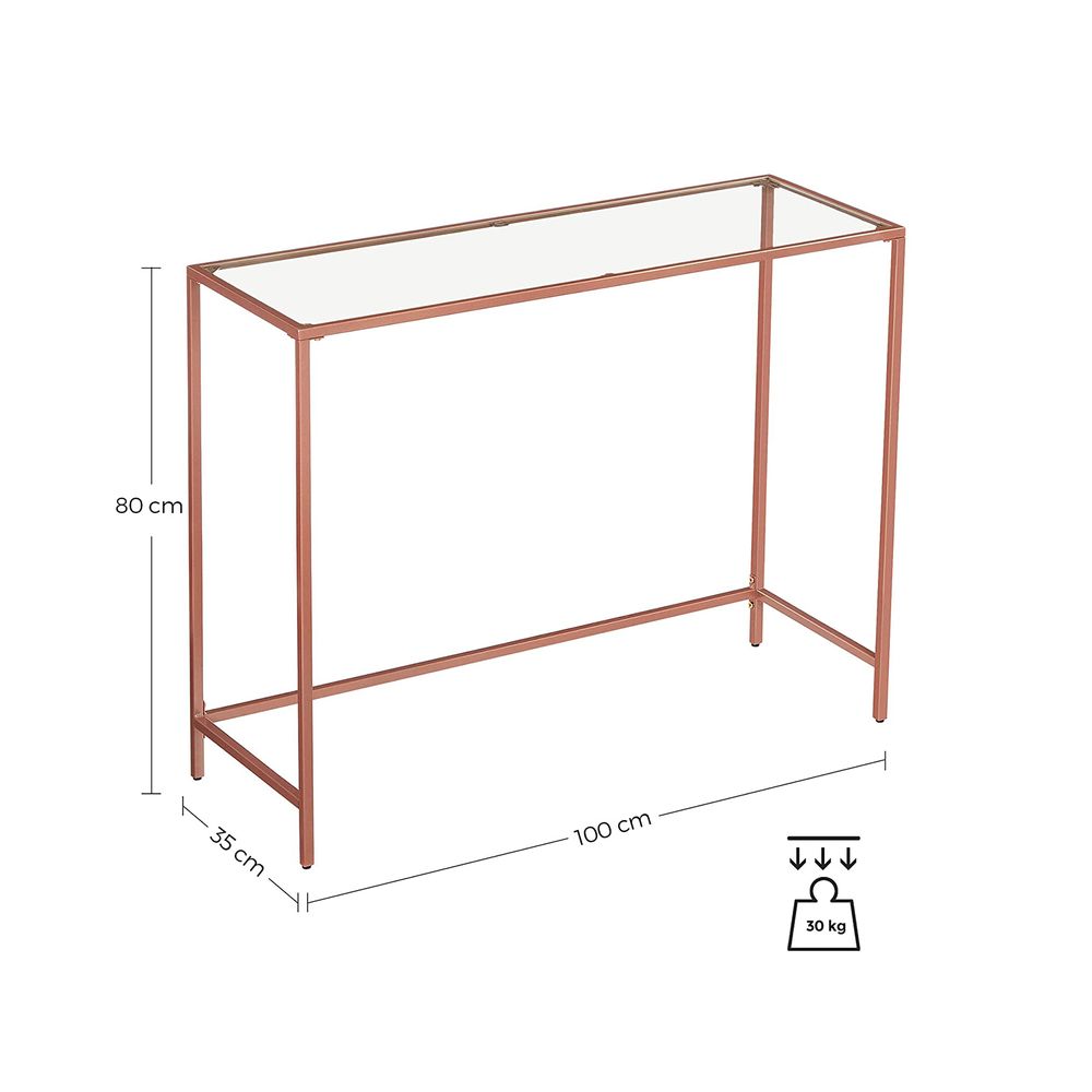 Moderne consoletafel - Rosé goud