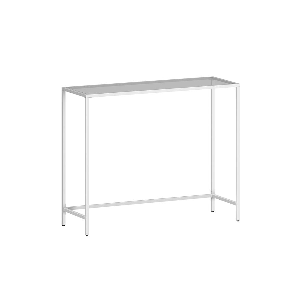 Moderne consoletafel - Parelwit / Leigrijs