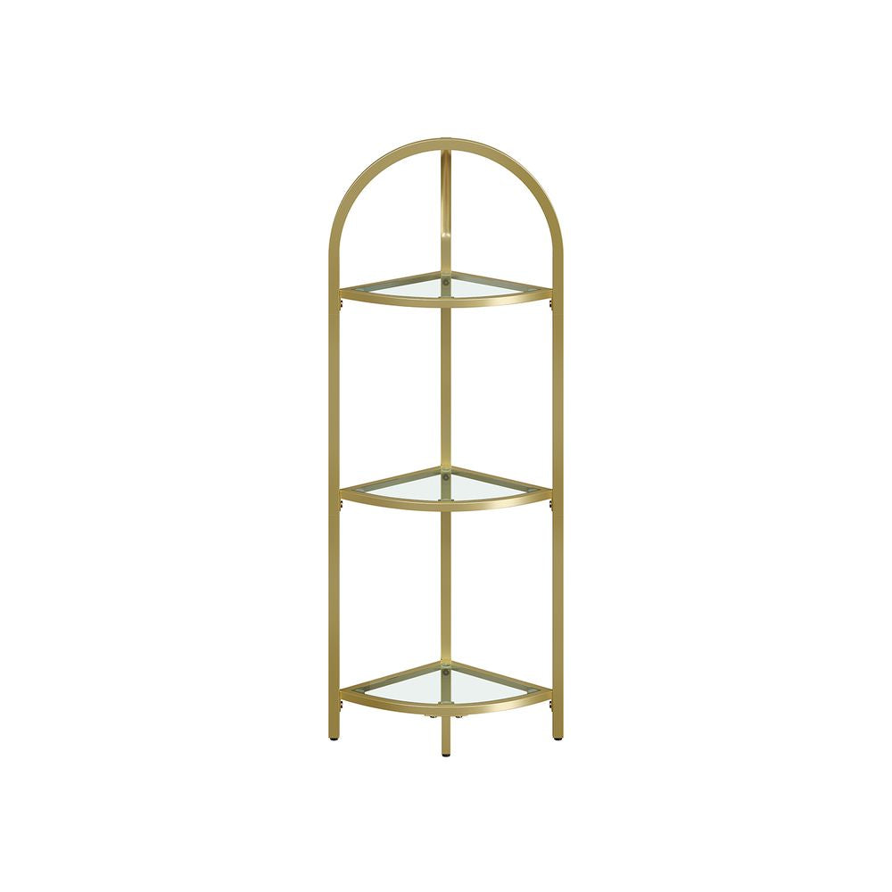 Hoekkast 3 niveaus - Metallic Goud