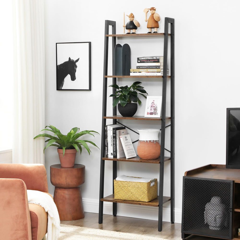 Industrieel design ladderplank 5 planken