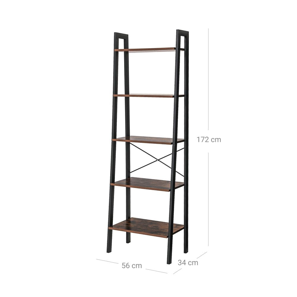 Industrieel design ladderplank 5 planken