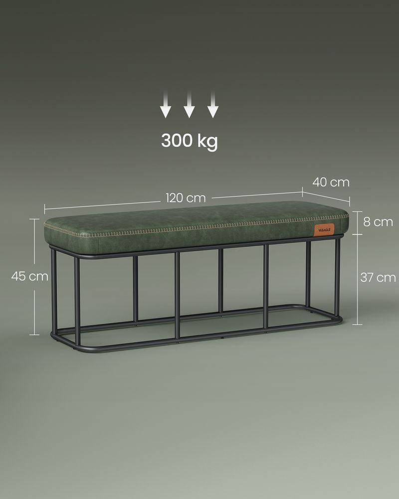 Moderne bank 40x120x45CM - Bosgroen