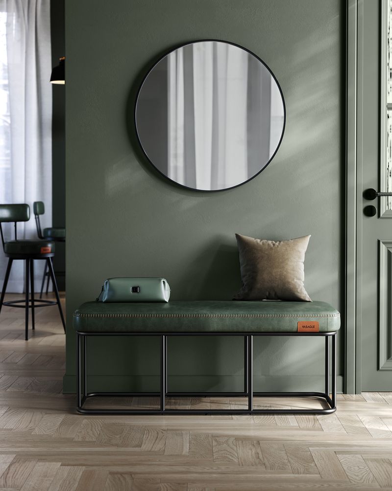 Moderne bank 40x120x45CM - Bosgroen