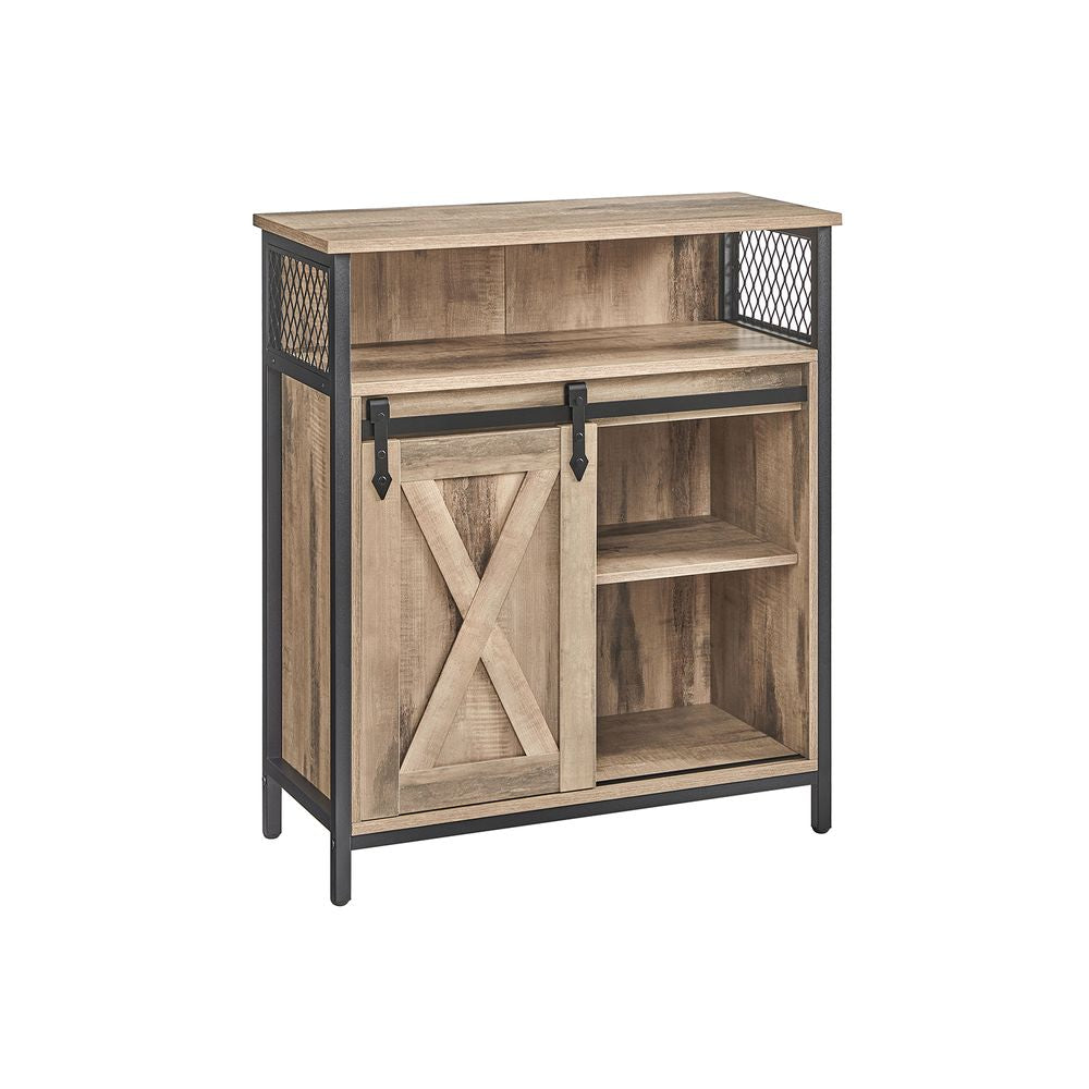 Dressoir met schuifdeur - Eikenbruin