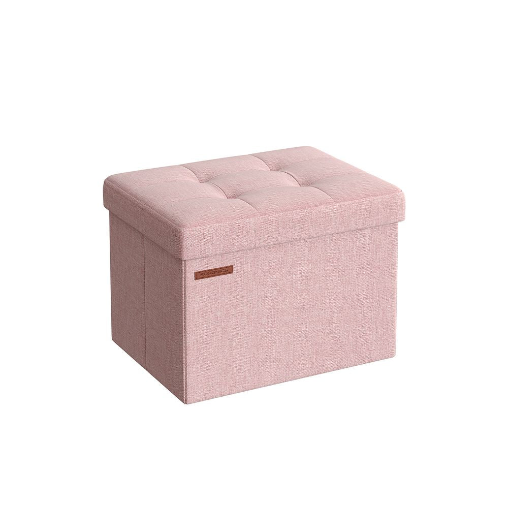 Bank met opbergruimte 41x31x31 CM - Pastelroze