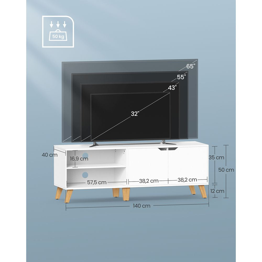 TV meubel met 2 deuren - Wit