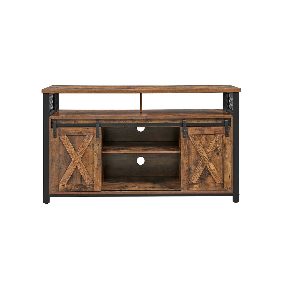 TV-meubel vintage bruin-zwart