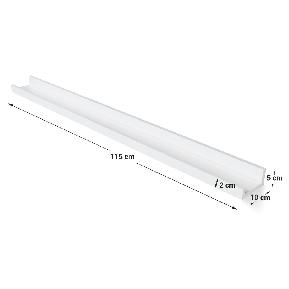 Zwevende fotobalk 115CM - Wit