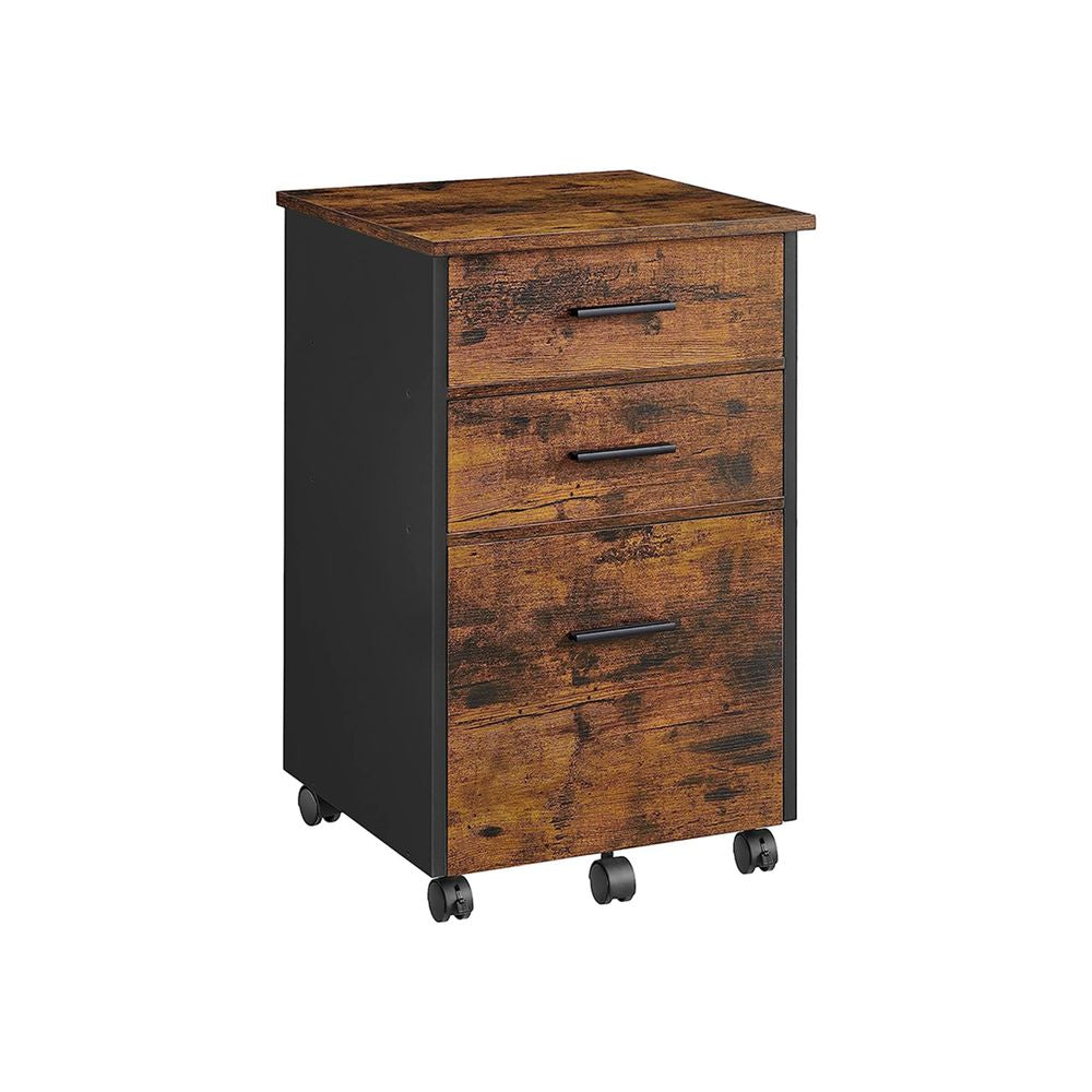 Archiefkast met 3 lades - Vintage bruin