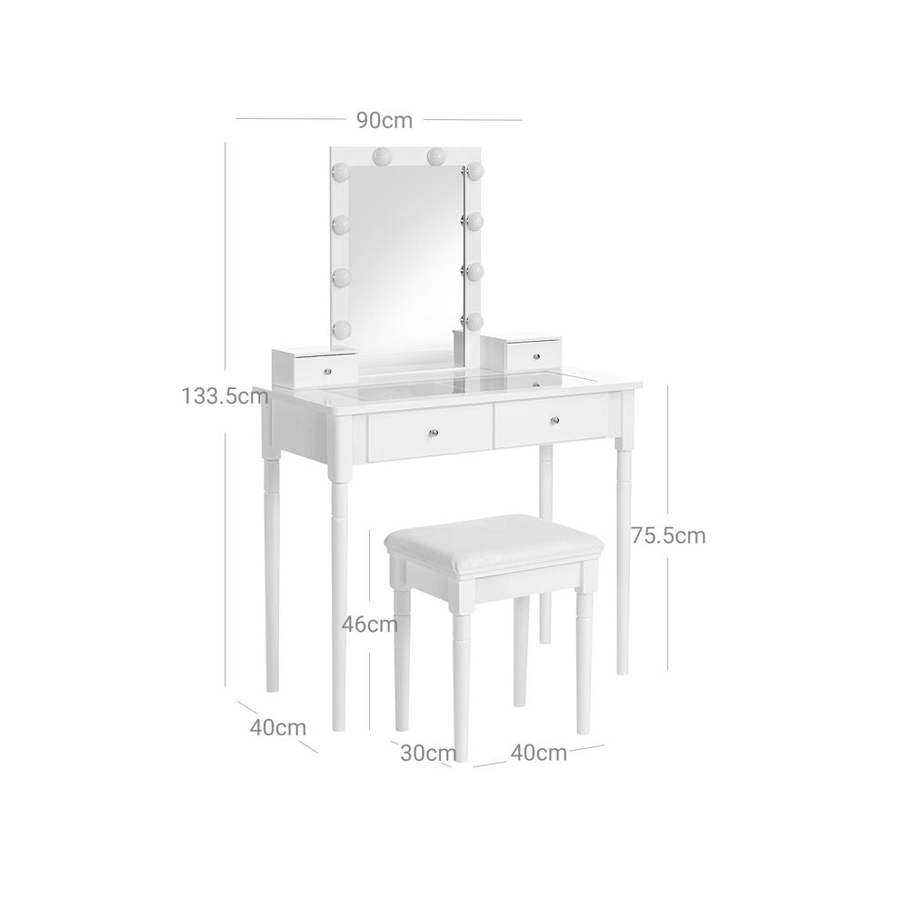 Witte kaptafel