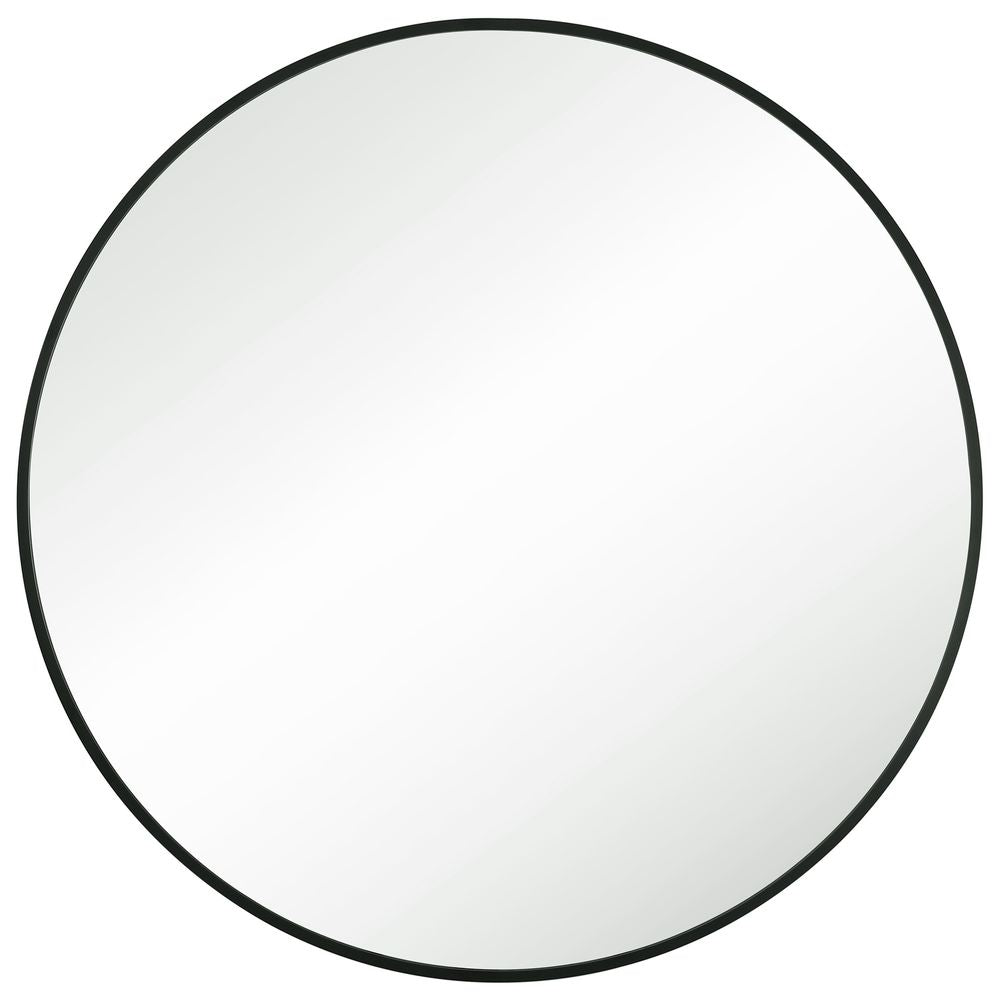 Ronde wandspiegel 76CM - Zwart