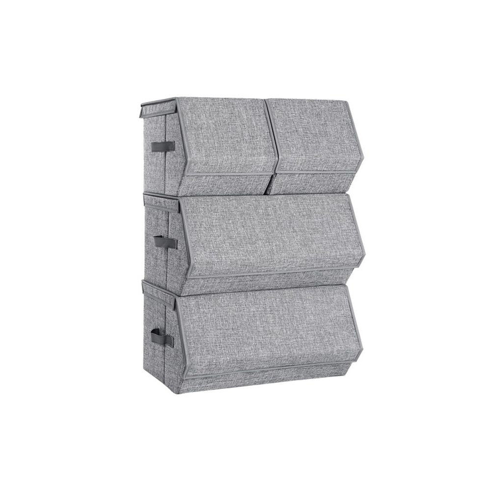 Opbergdozen 4 stuks stapelbaar
