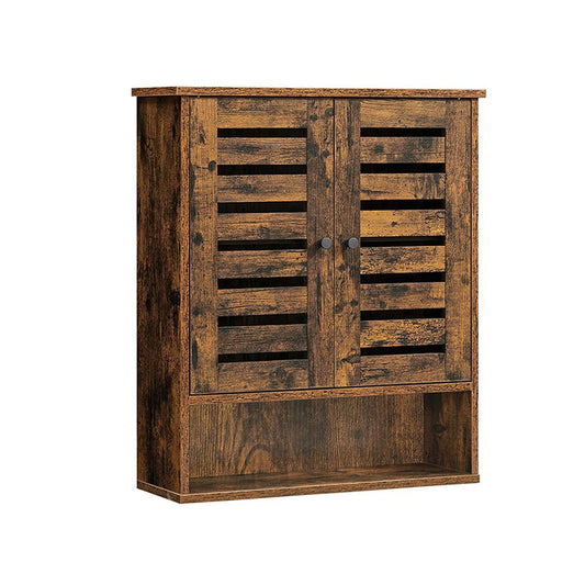 Wandkast met 2 deuren - Vintagebruin