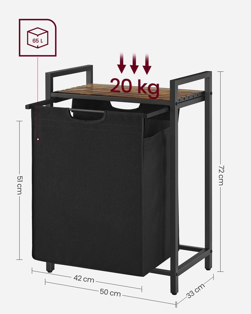 Wasmand 65L - Vintagebruin