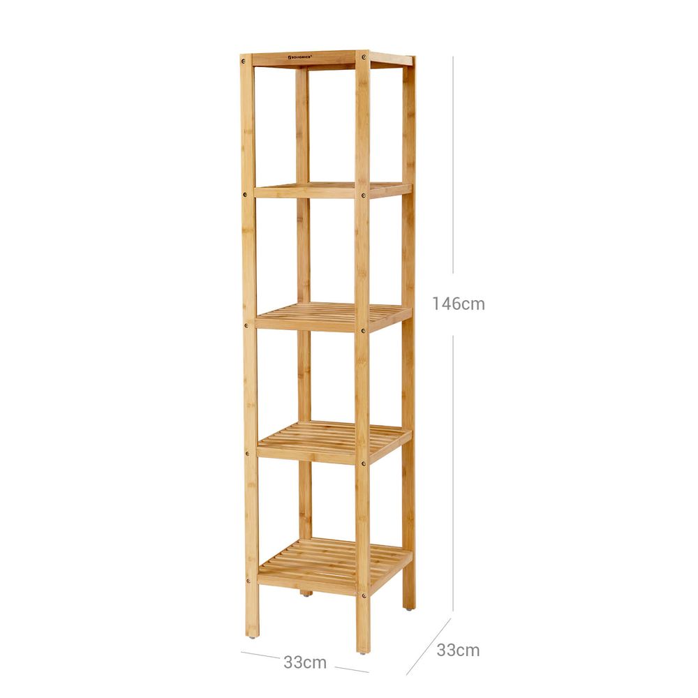 Bamboe 5 planken 33 x 33 x 146 cm