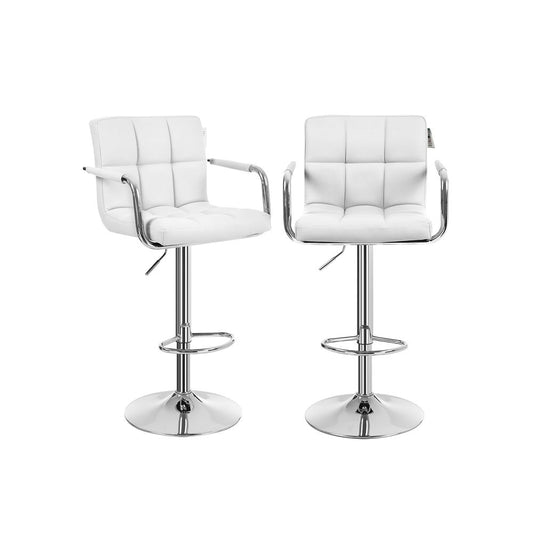 Barstoelen set van 2  - Wit