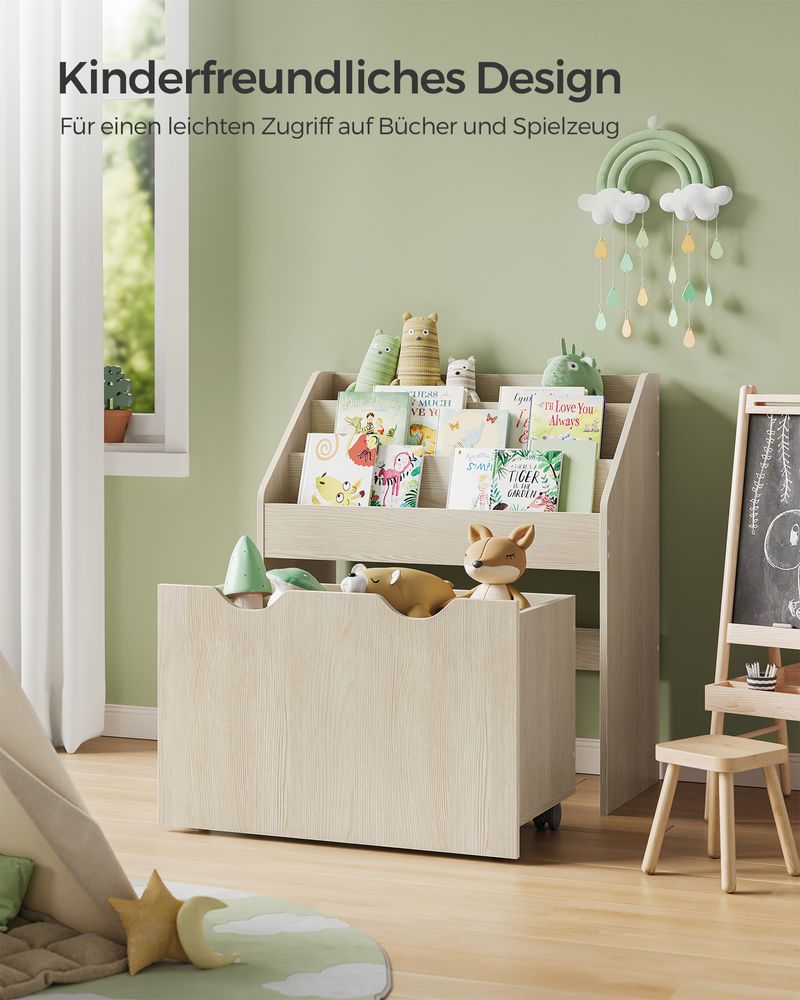 Organizer voor speelgoed en boeken - Beige