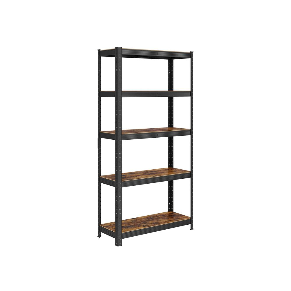 Opbergrek - 5 niveaus tot 650KG - Zwart + Vintagebruin