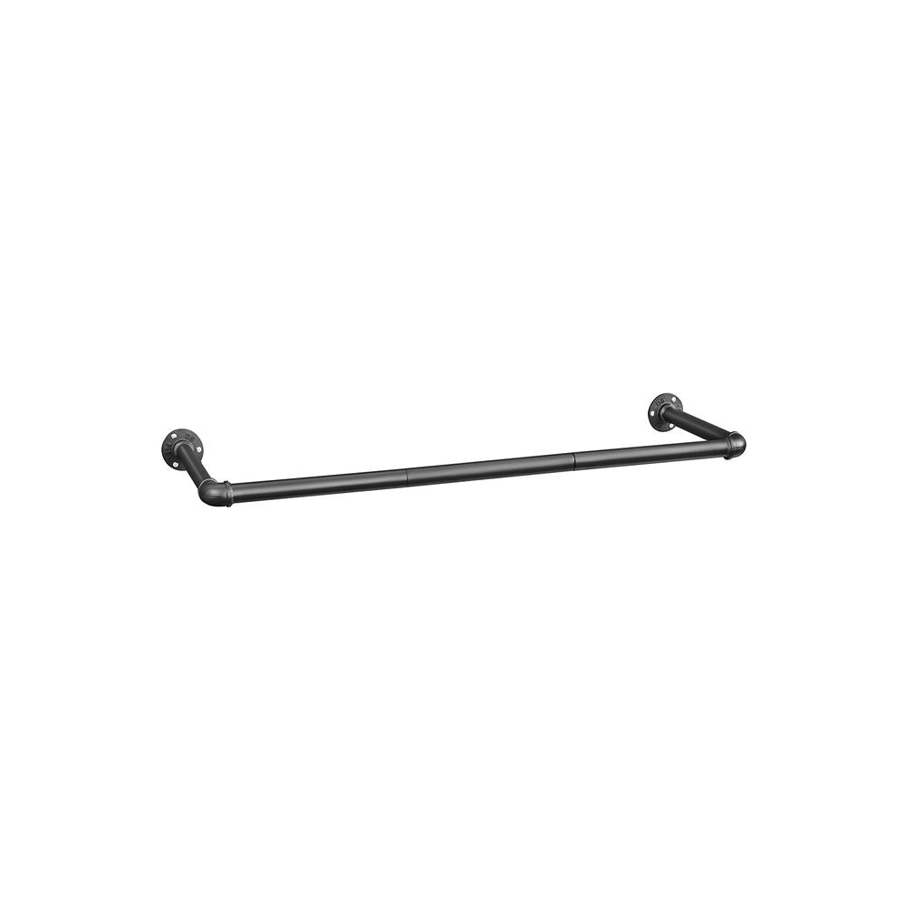 Kledingroede voor aan de muur 92CM - Zwart