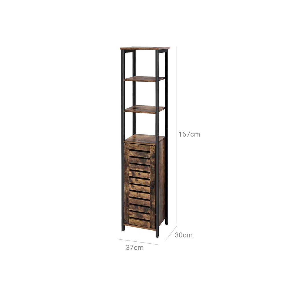 Hoge kast in industriële stijl met 3 niveaus