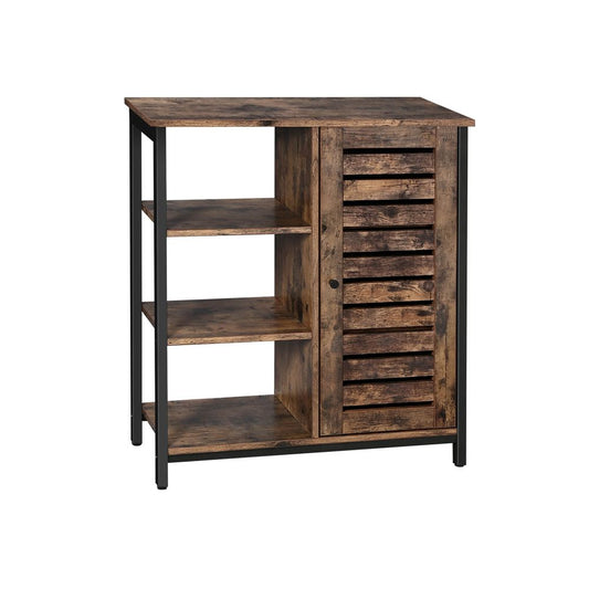 Industrieel dressoir met lamellendeur