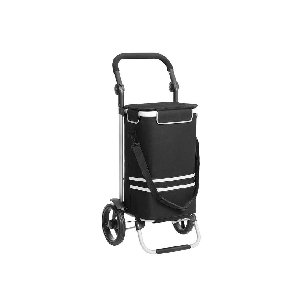 Boodschappentrolley met koelvak 35L - Zwart