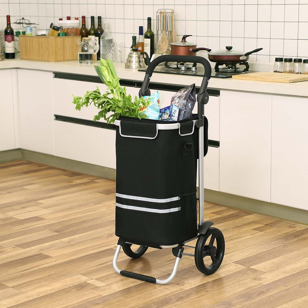 Boodschappentrolley met koelvak 35L - Zwart
