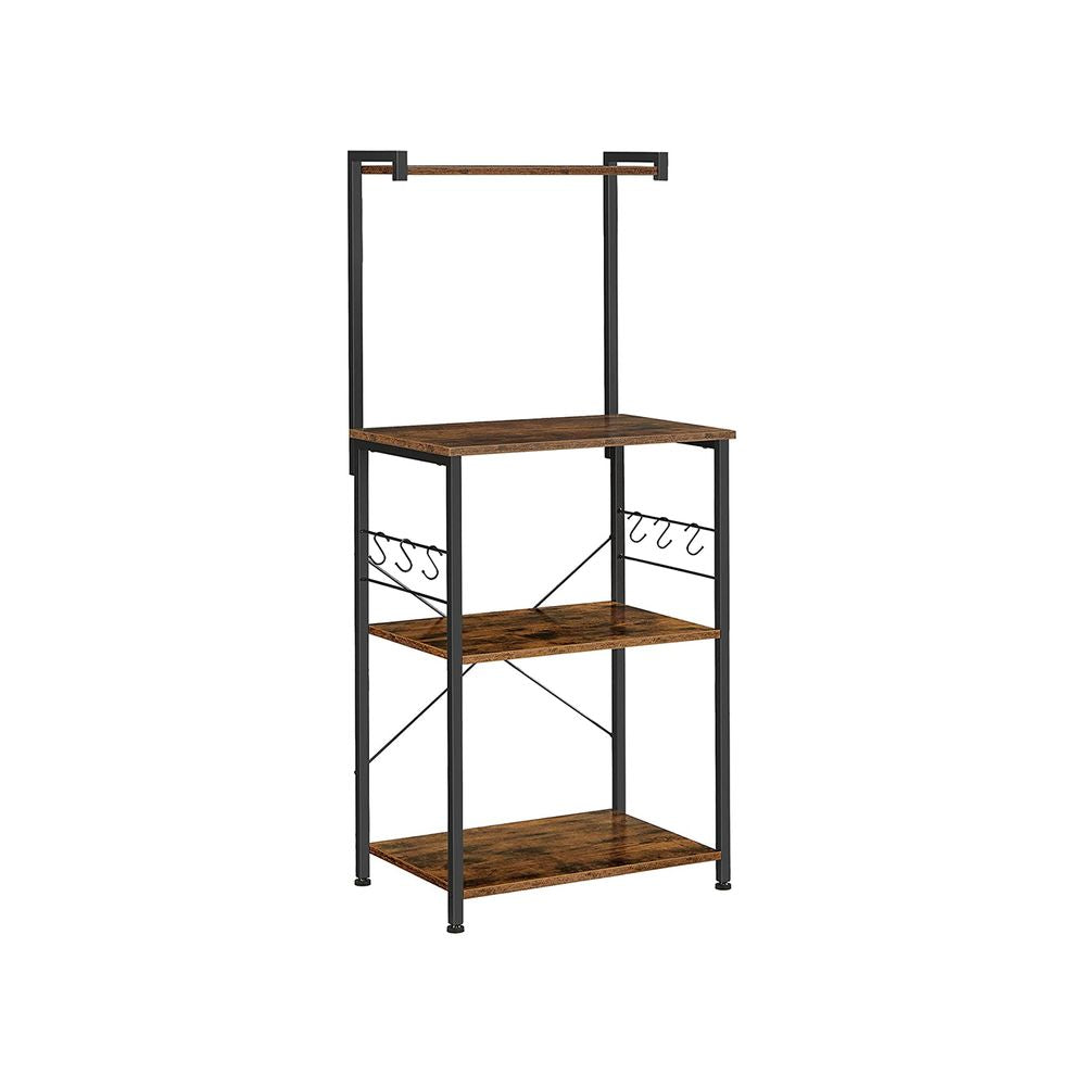 Keukenrek met haken - Vintagebruin + Zwart