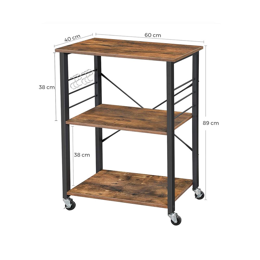 Trolley Industrieel - Vintagebruin