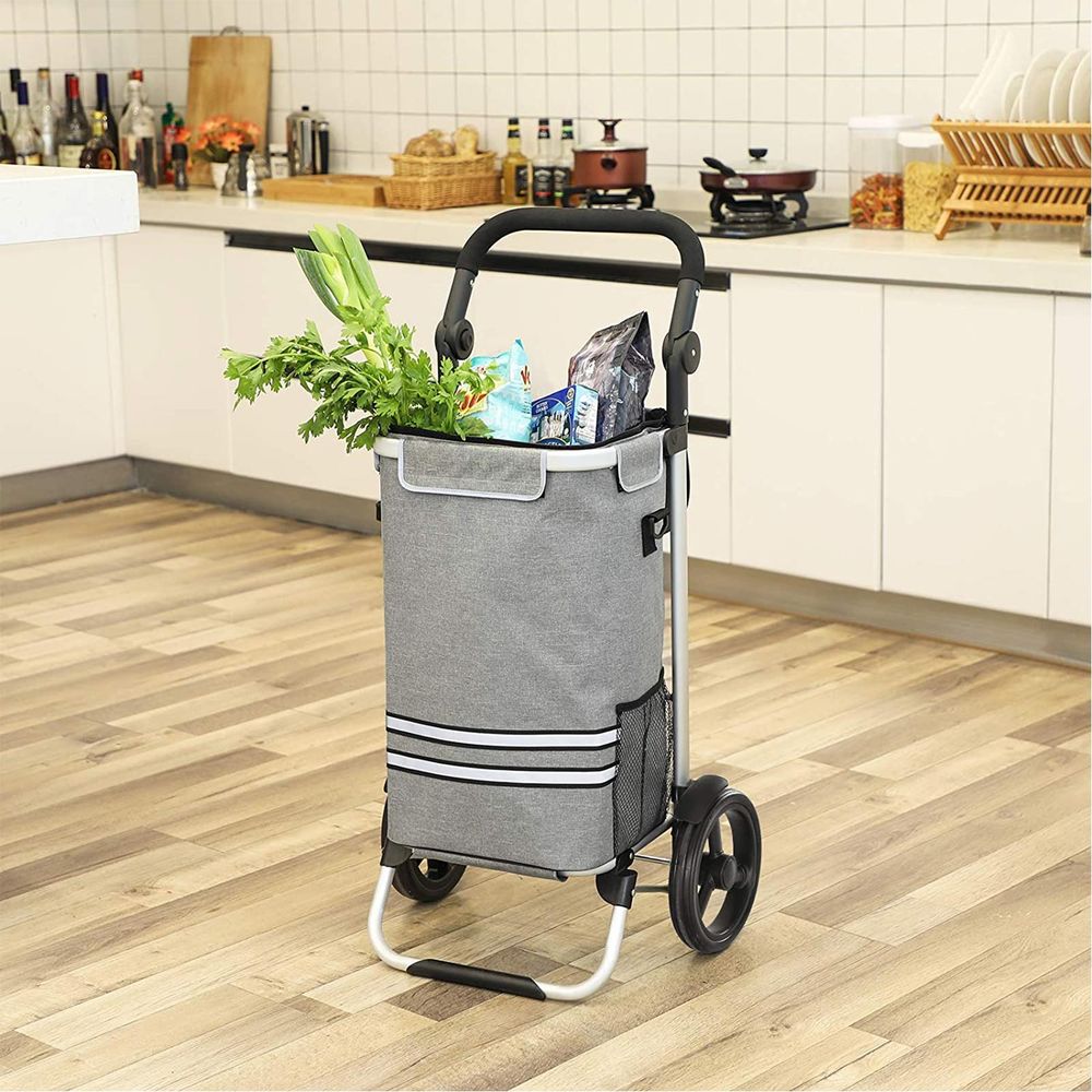 Boodschappentrolley met koelvak 35L - Grijs