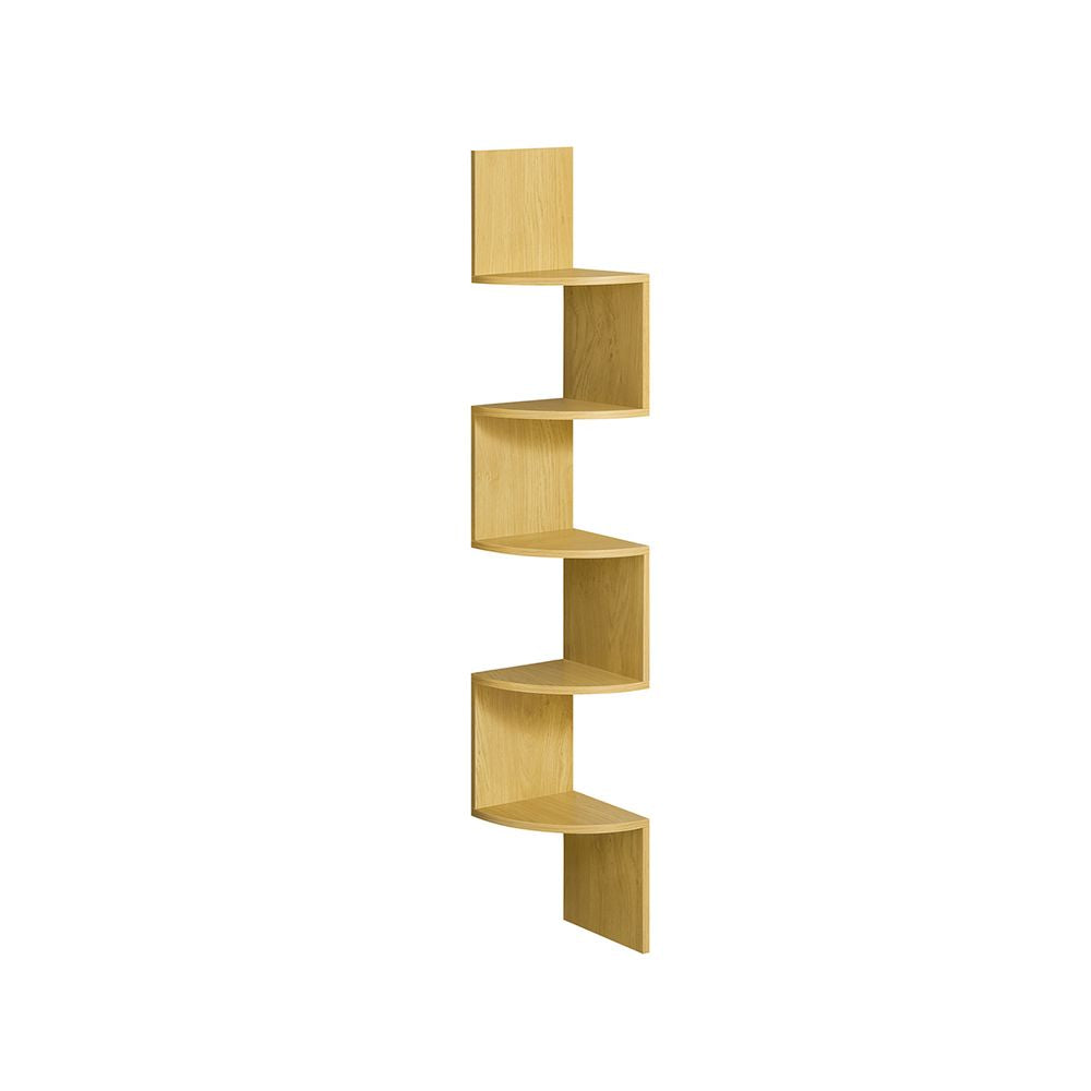 Wandplank met 5 niveaus - Natuurlijk eiken