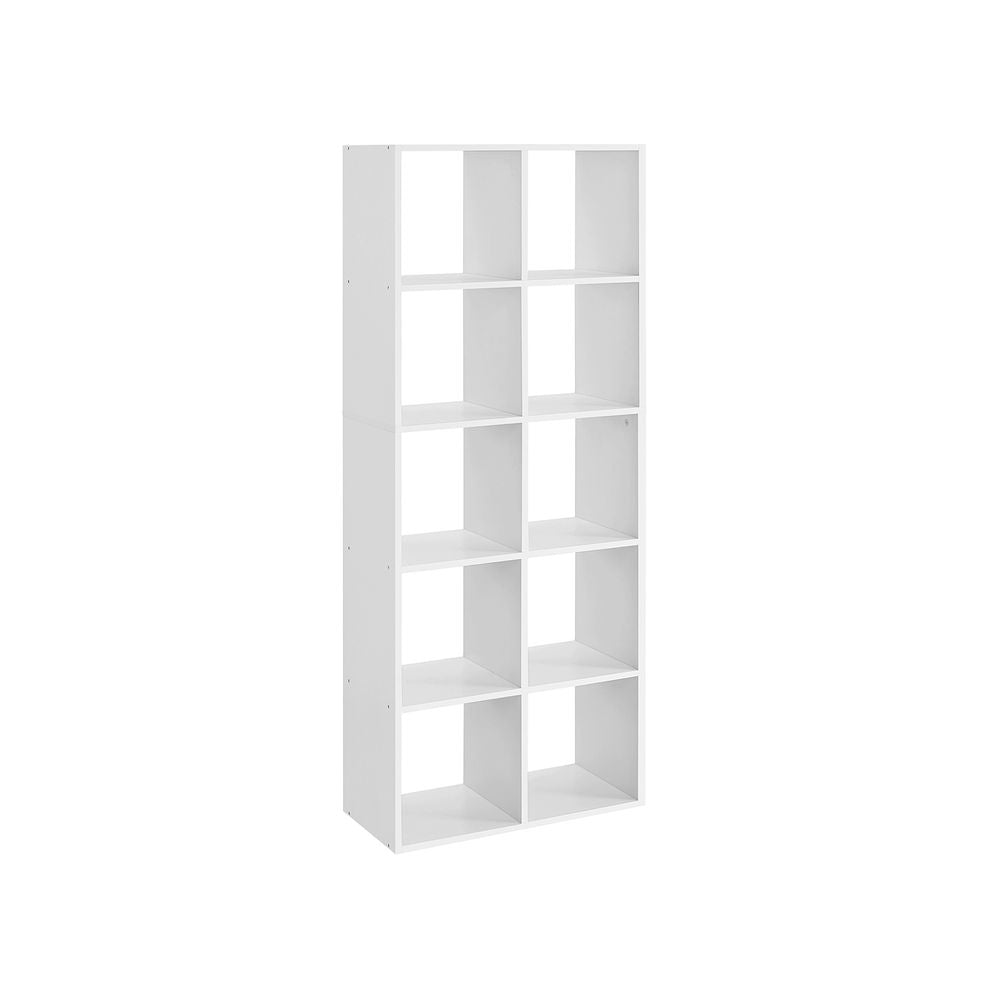Boekenkast met 10 vakken - Wit