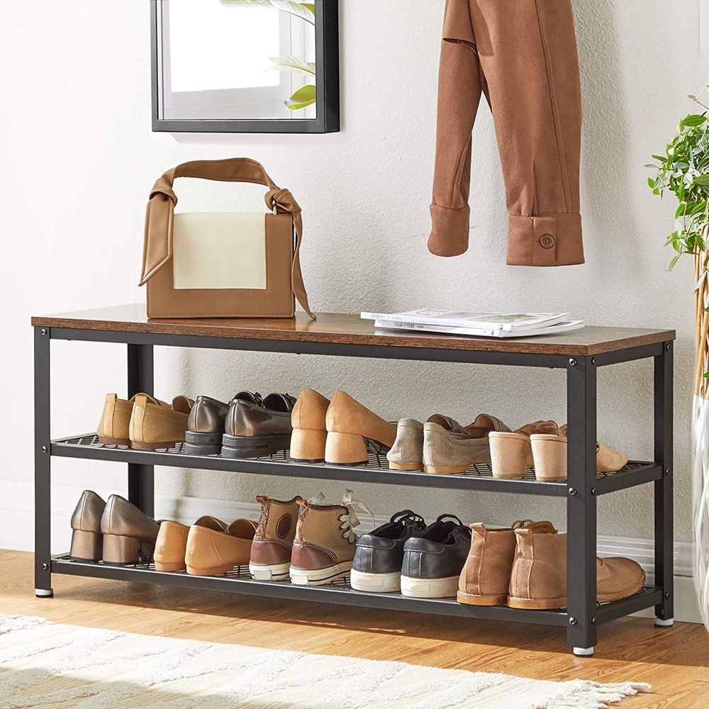 Schoenenrek met 2 planken - Vintage