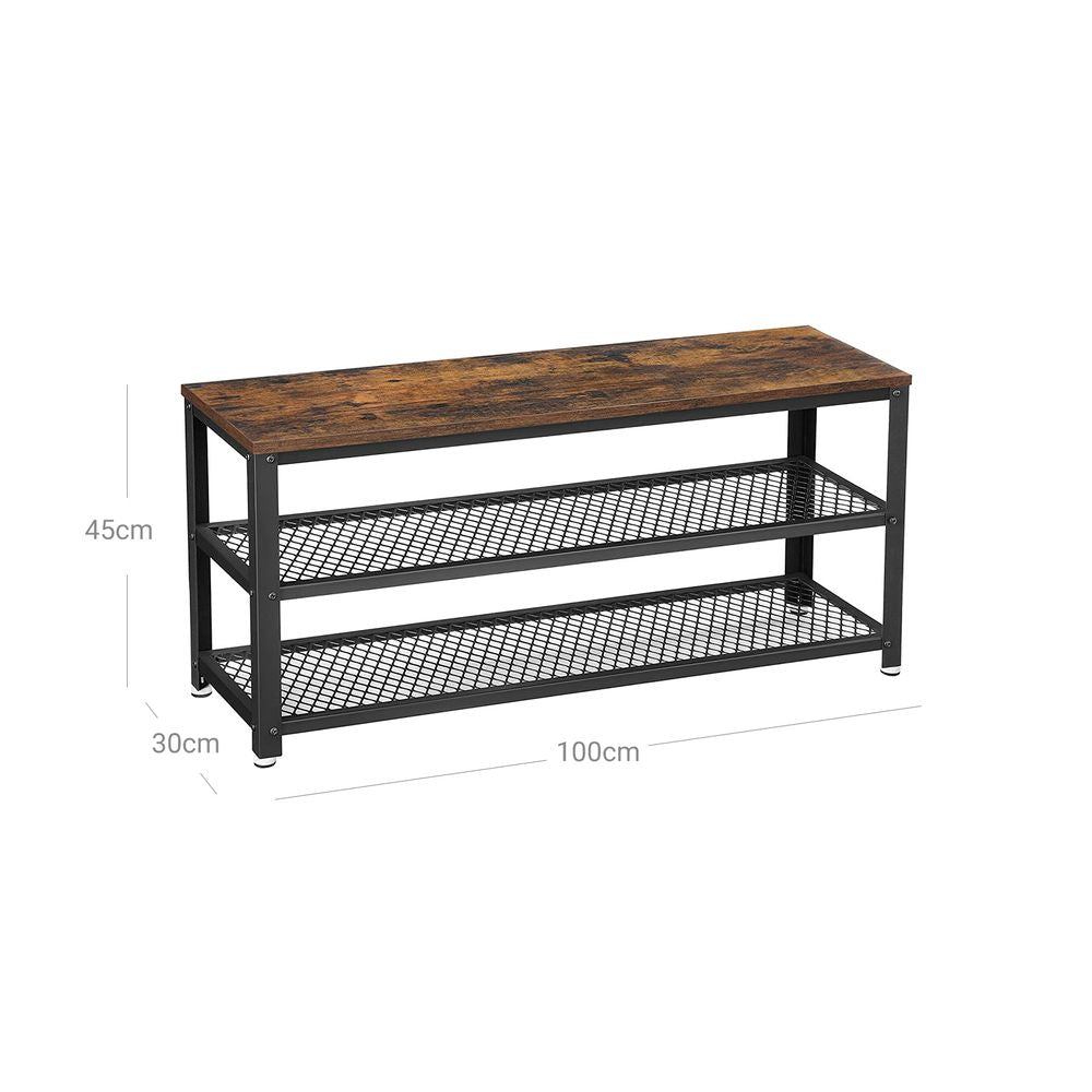 Schoenenrek met 2 planken - Vintage