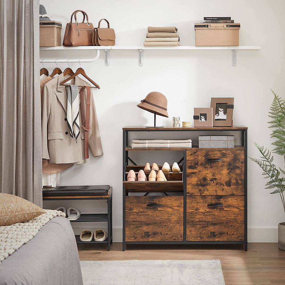 Schoenenkast met 4 kleppen - Vintage